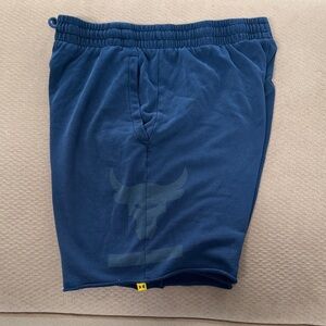 Under Armour Men's Navy Athletic Shorts. The Rock